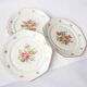 6 octagonal flower plates