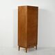 Cabinet de classement en chêne scandinave avec porte tambour verticale, S.K.N., 1963
