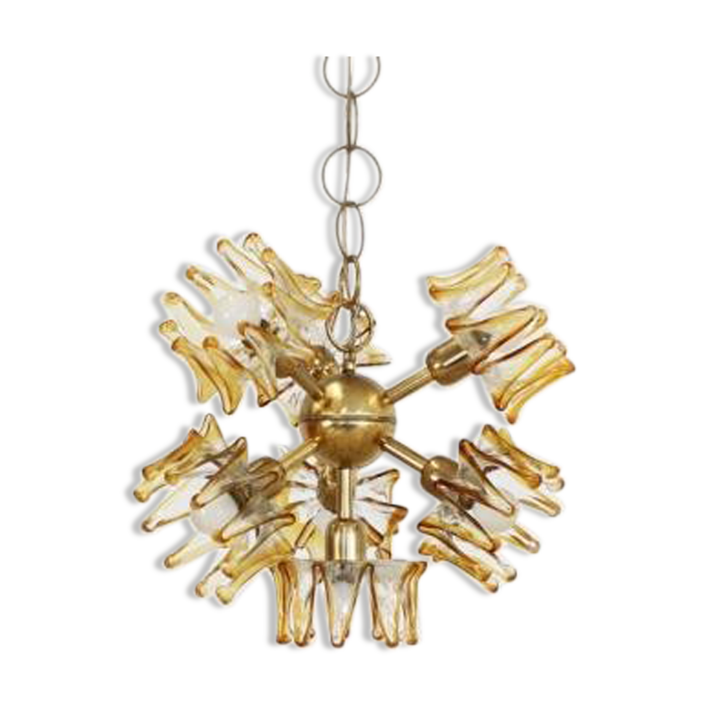 Murano glass pendant lamp from AV Mazzega 1950s