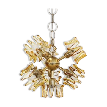 Murano glass pendant lamp from AV Mazzega 1950s