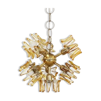 Murano glass pendant lamp from AV Mazzega 1950s