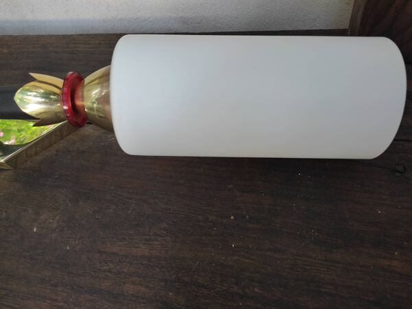 Applique torchère avec opaline