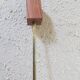 Hanging 3 teak and vintage perspex lights