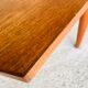 Vintage Scandinavian boomerang coffee table with folding extensions by Samcom, 1960