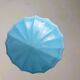 Small Art Deco blue Ceiling Lamp, 1940s