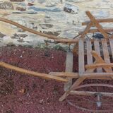 Ancienne charette en bois vintage
