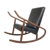 Fauteuil à bascule vintage, Tchécoslovaquie, années 1970