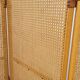 Vintage wicker claustra screen - 1950s