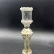 Bougeoir en verre eglomisé XIXe 19e