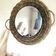 Rattan mirror natural fibres 35cm