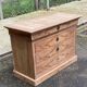 Renovated Louis Philippe chest of drawers in solid wood and walnut veneer from the 18th century.