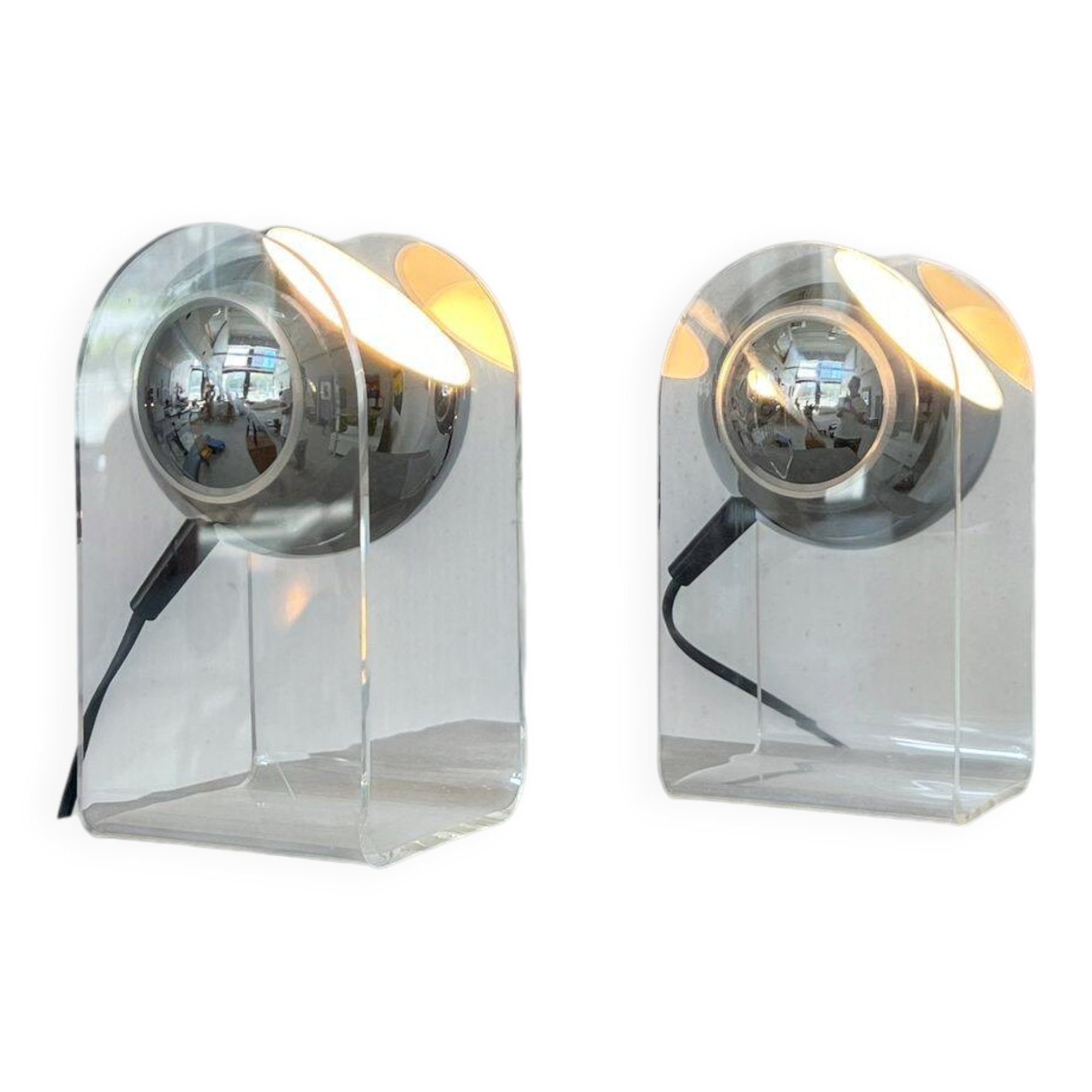 Set of 'Sensorette' table lamps by Insta elektro Germany
