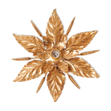 Ceiling lamp flower golden leaves