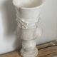 Vintage lamp in sculpted alabaster - flower shape