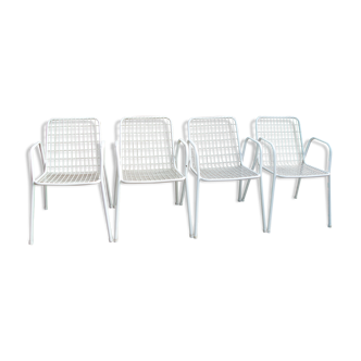 Lot de 4 fauteuils emu (italien) modèle rio