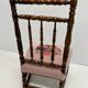 Children's chair Napoleon III wood turned vintage