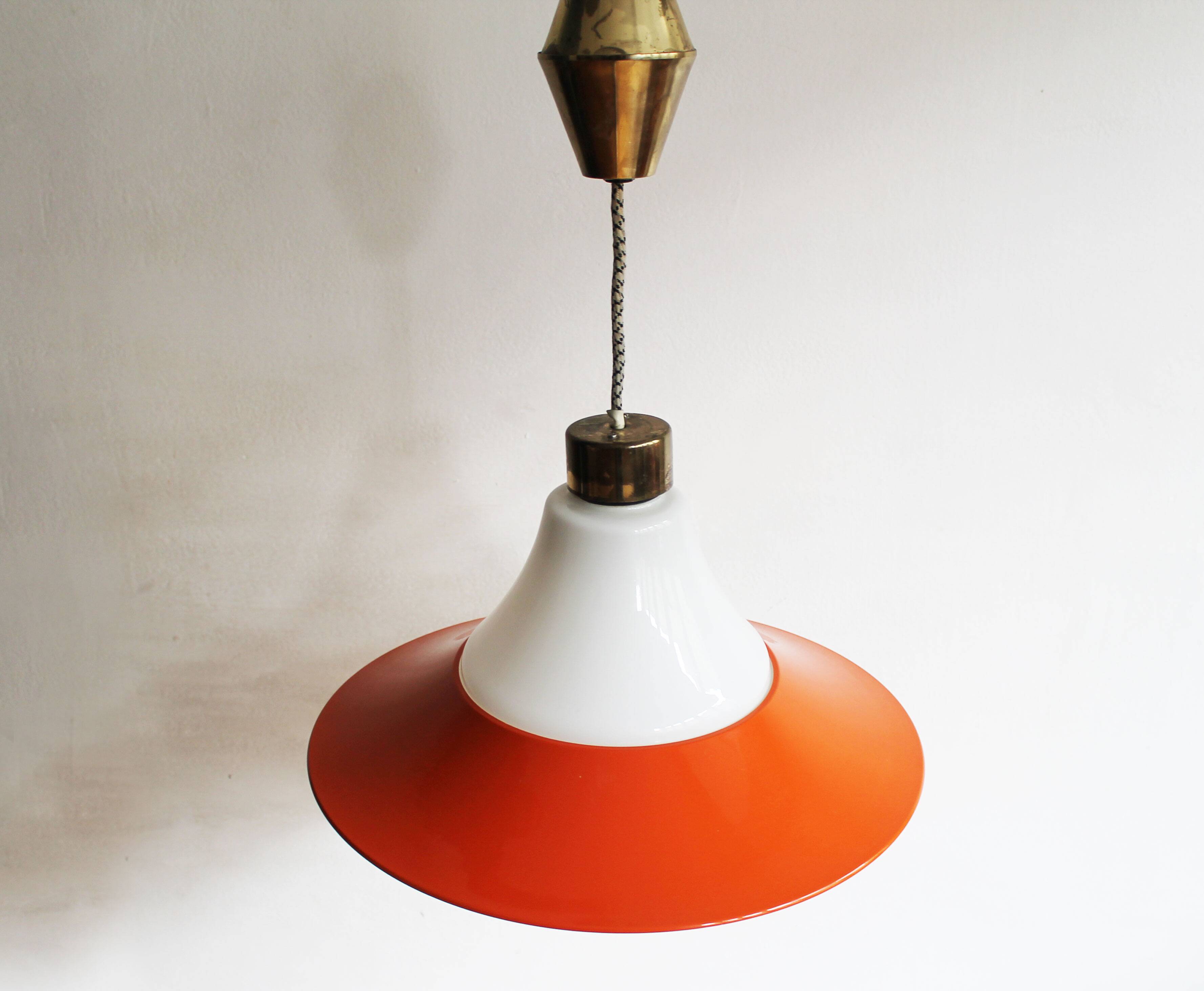 Vintage 1960s Adjustable Ceiling Lamp