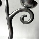 Aluminium candlestick / candelabrum, spiral design