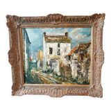 Fernand Laval (1886/95-1966) - Oil on canvas - "Rue de village" - Signed lower left 1951