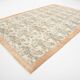 Tapis en laine et coton à décor floral