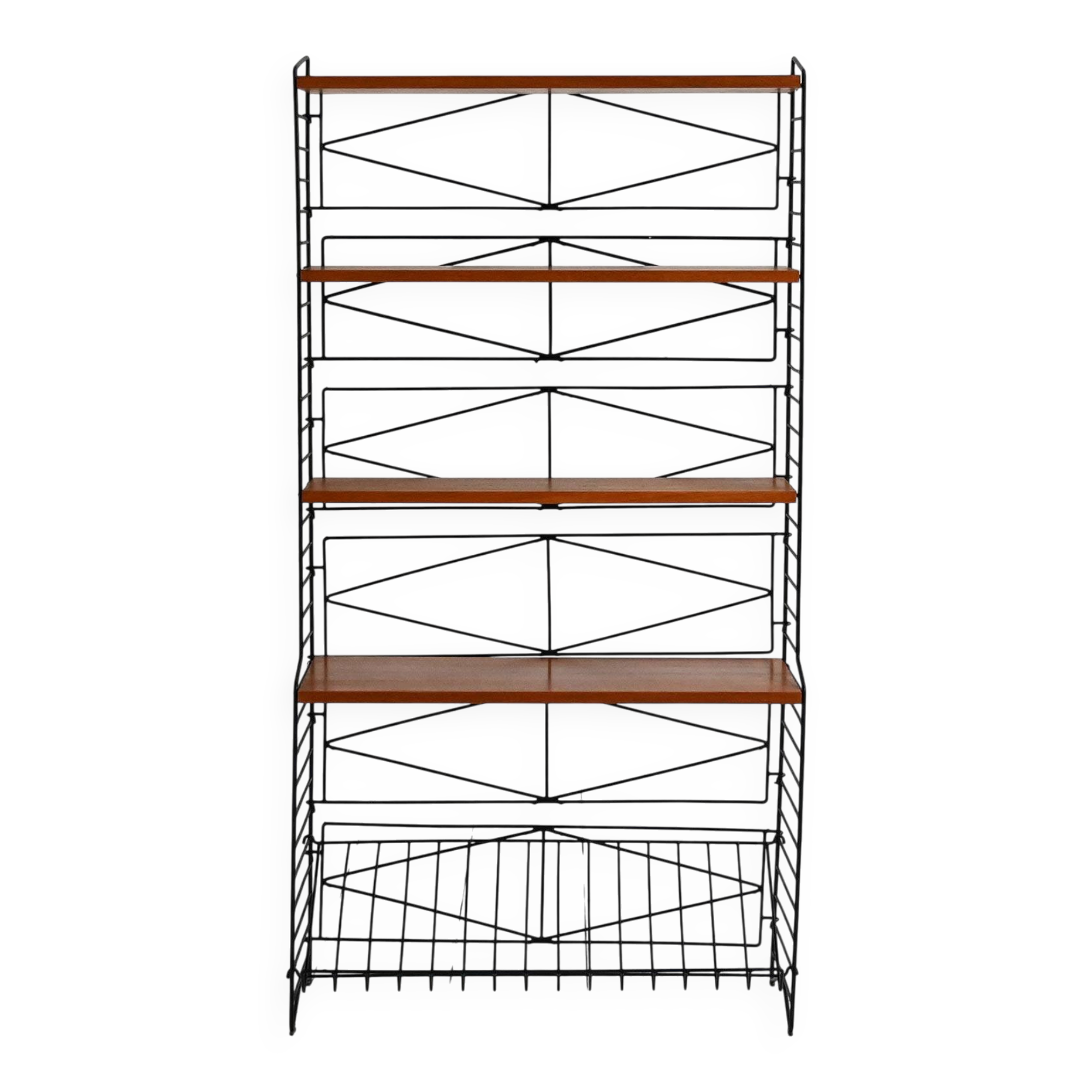 Freestanding Hylla-style shelving unit 1960s