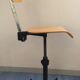 Vintage workshop chair, back height and adjustable seating
