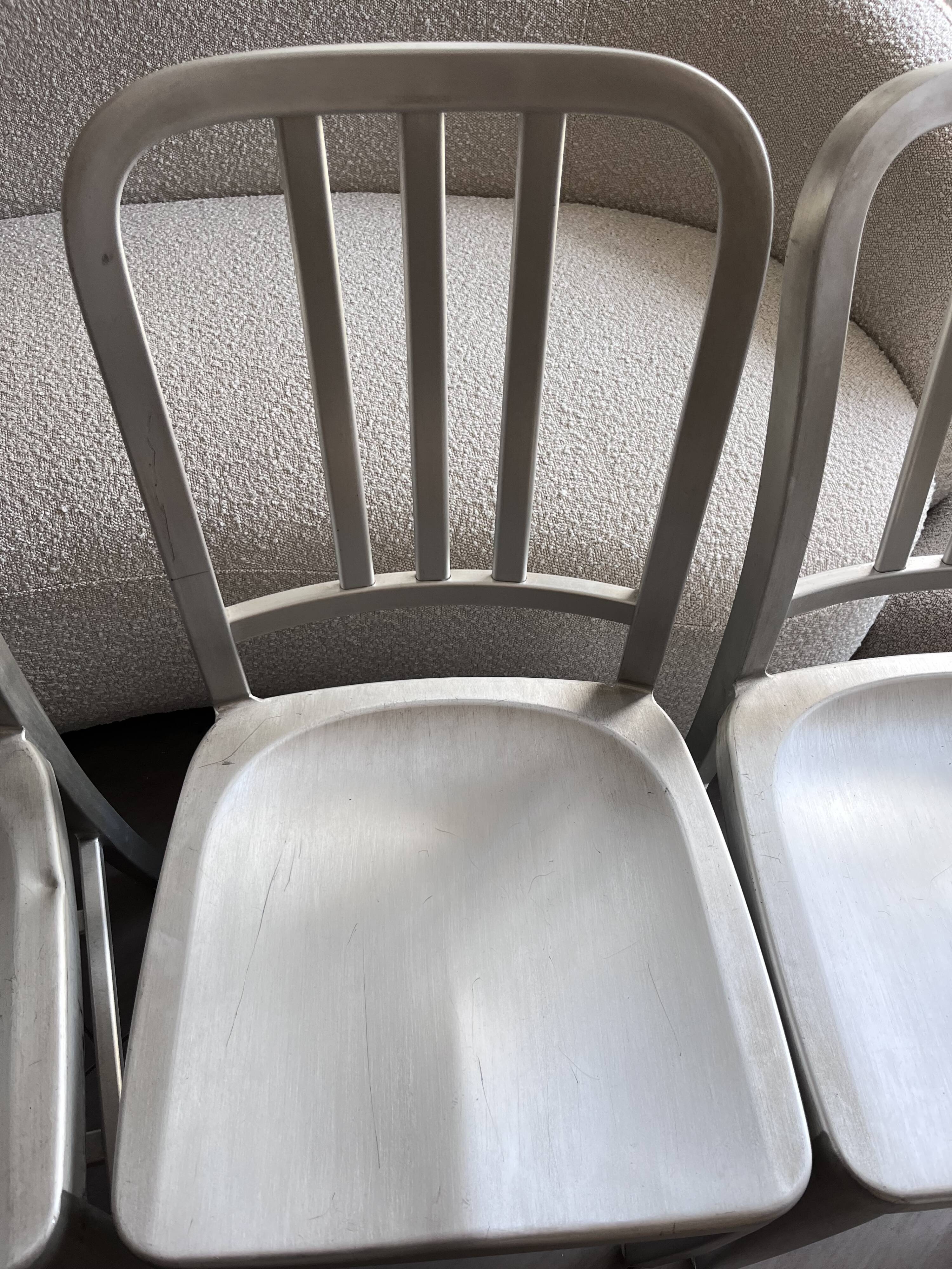 Set of 4 Alcatraz industrial loft chairs