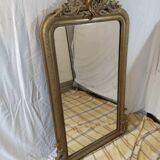 Large mirror old golden molding 153 by 83 cm