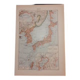 Old map of Japan from 1922