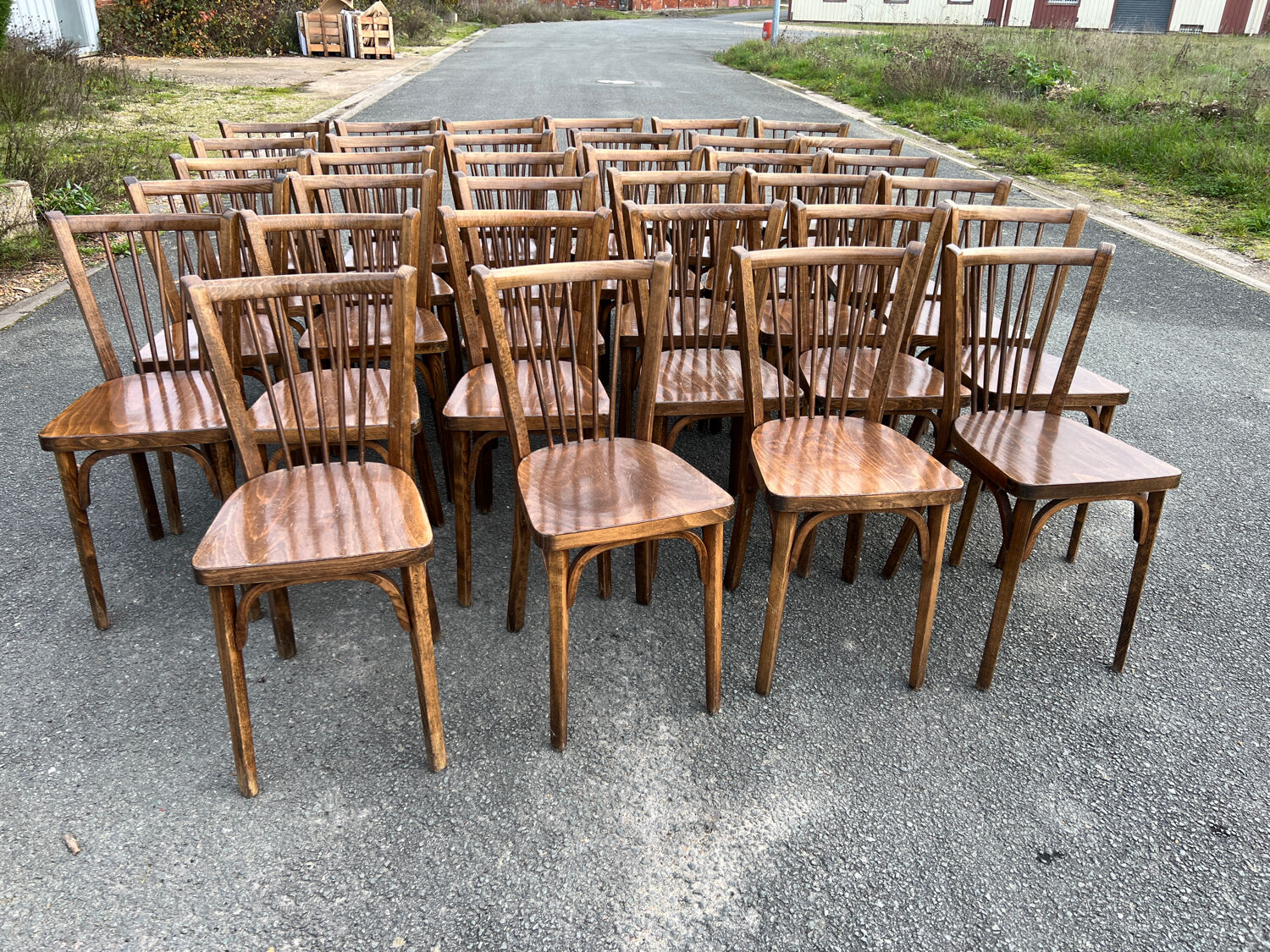 Set of 34 Baumann chairs