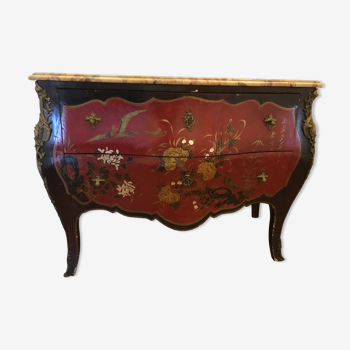 Commode Louis XV style chinois laqué