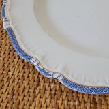 Large flat presentation plate Sarreguemines