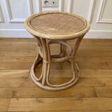 Rattan pouf