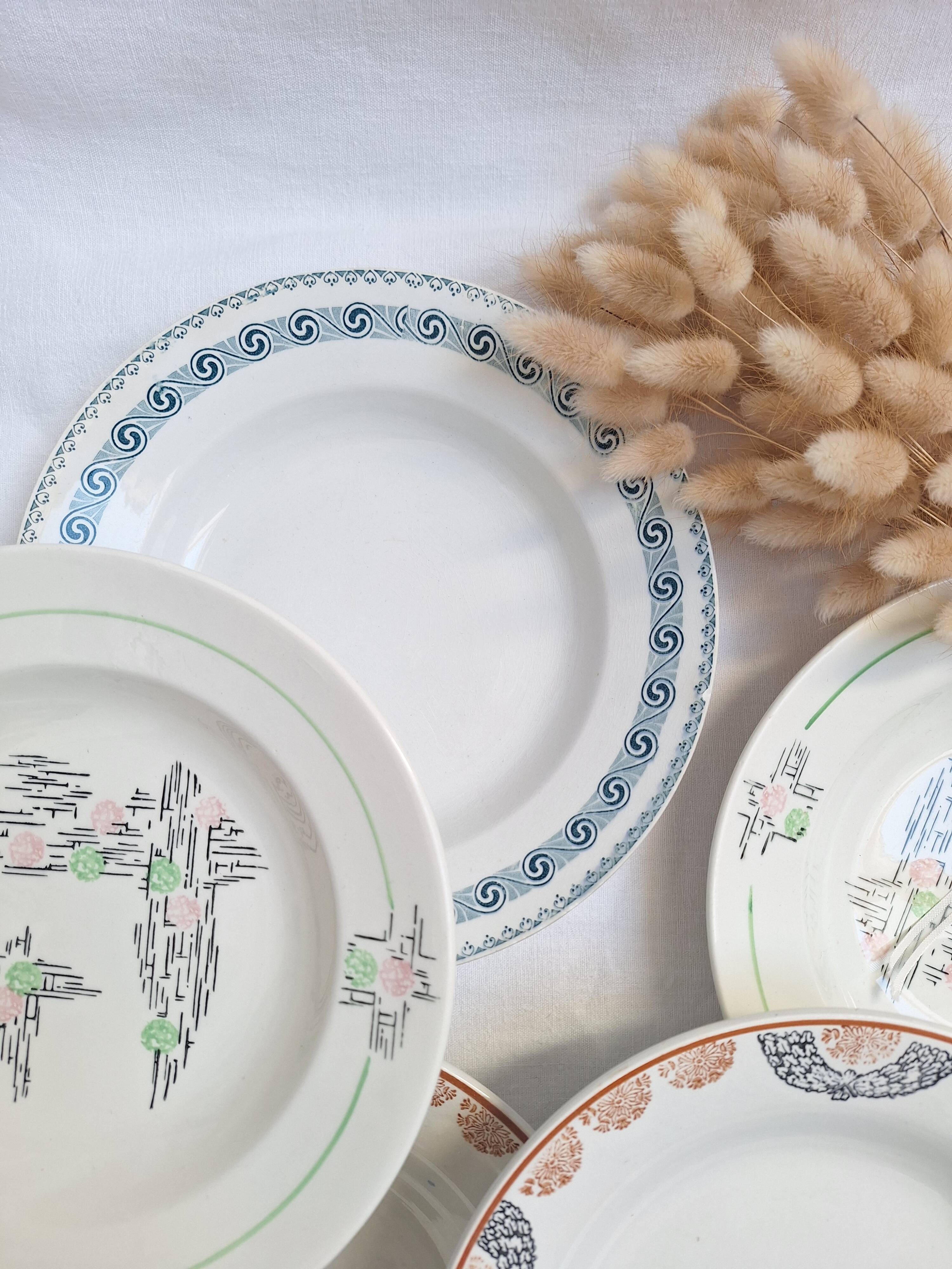 Assiettes creuses HBCM, St Amand