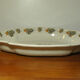 Flat ewer basin earthenware Moustiers Sud France 18th century flower solanée