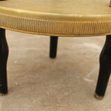 Art deco wood and brass side table 1930s