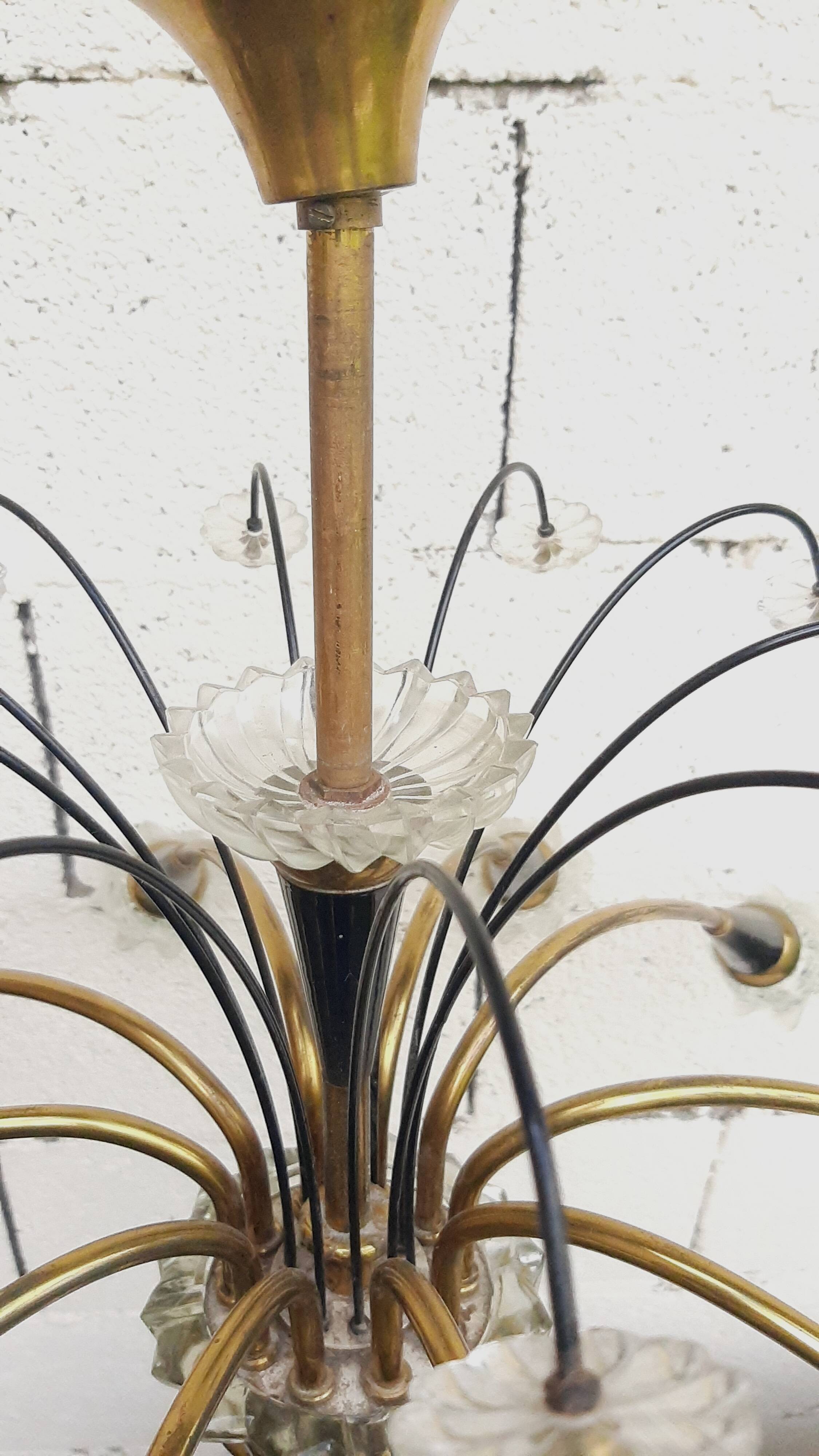 Lunel chandelier 10 lights 1950