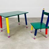 Pierre Sala desk and pencil chair for children