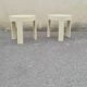 Pair of white plastic bedside tables design Made in Holland space age 1970