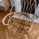 Fauteuil en rotin type oeuf