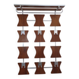 Mid-Century Teak Wardrobe with Hat and Coat Rack, 1960s