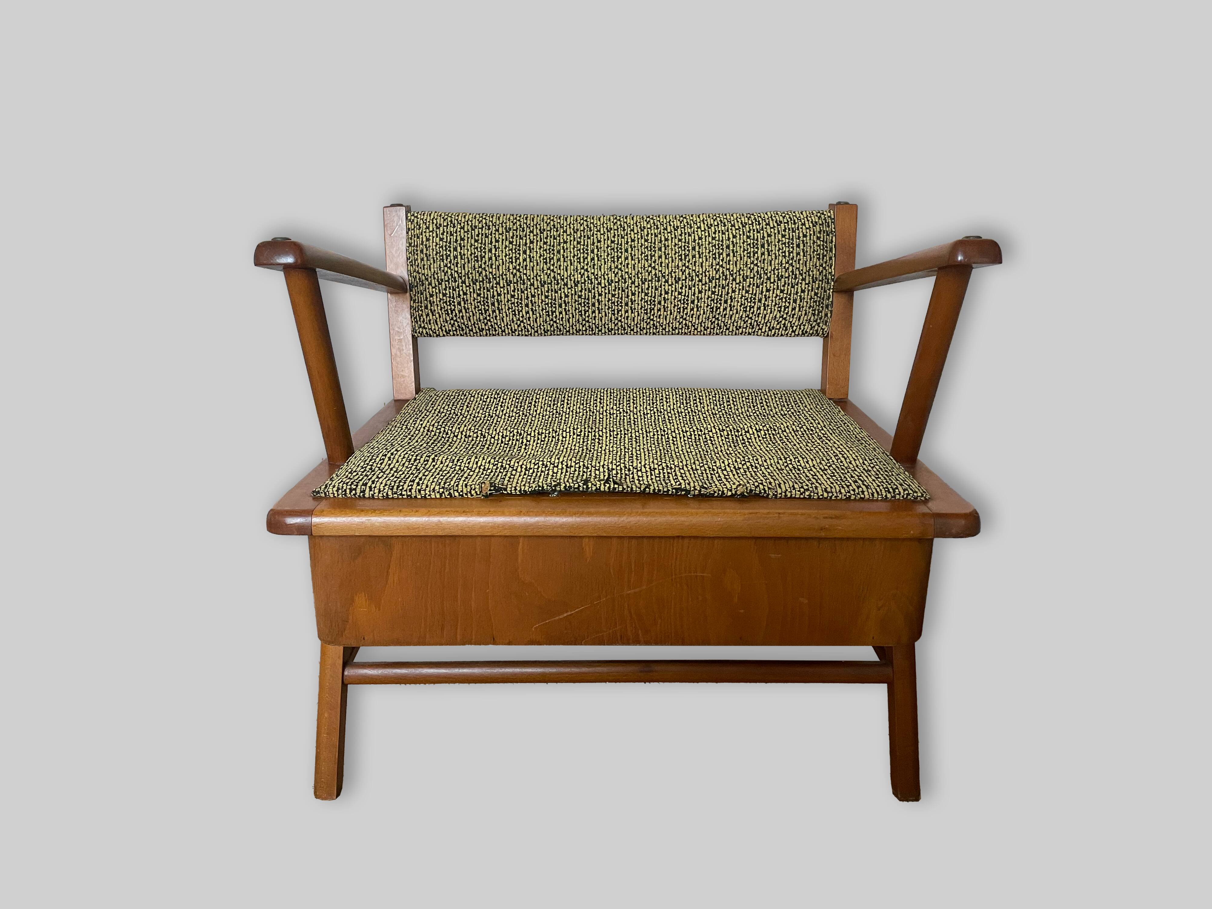 Fauteuil lit scandinave années 50