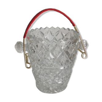 Vintage ice bucket in cut glass