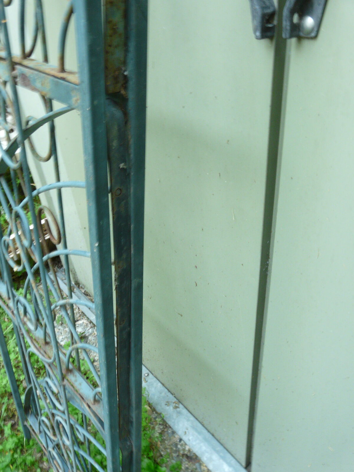 Large corner iron shelf