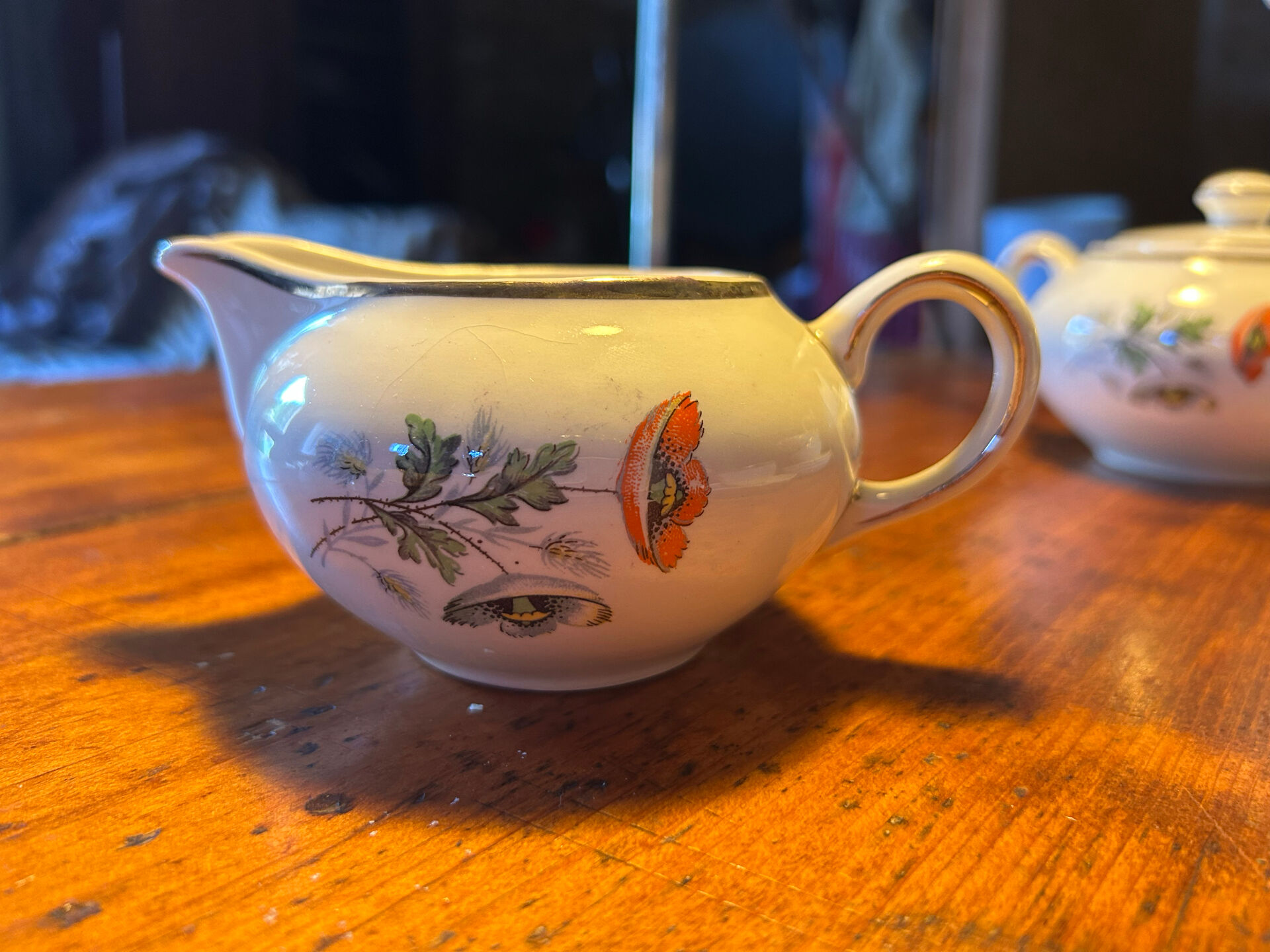 Antique tea service Céranord by Amand – 20 cups and saucers – perfect