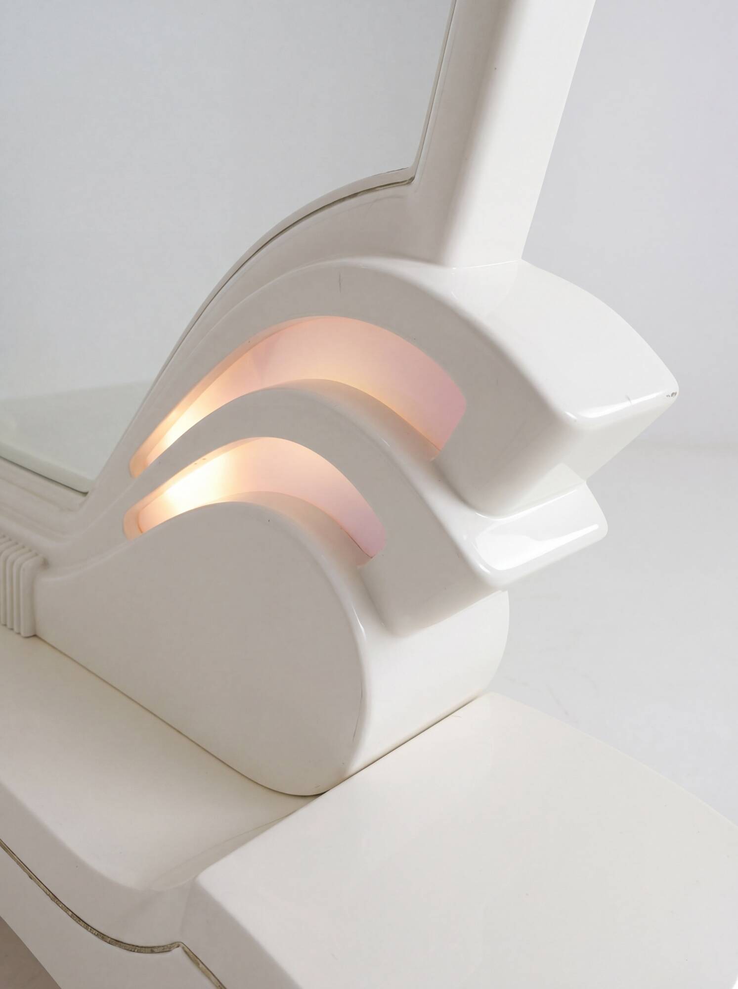 Vintage illuminated vanity table from Fonte del Mobile, 1970s