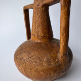 Large vintage handmade terracotta vase