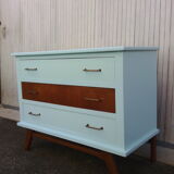 Vintage chest of drawers compass feet 1950