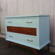 Vintage chest of drawers compass feet 1950