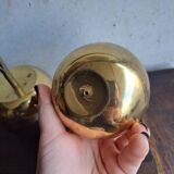 Vintage brass apple and pear